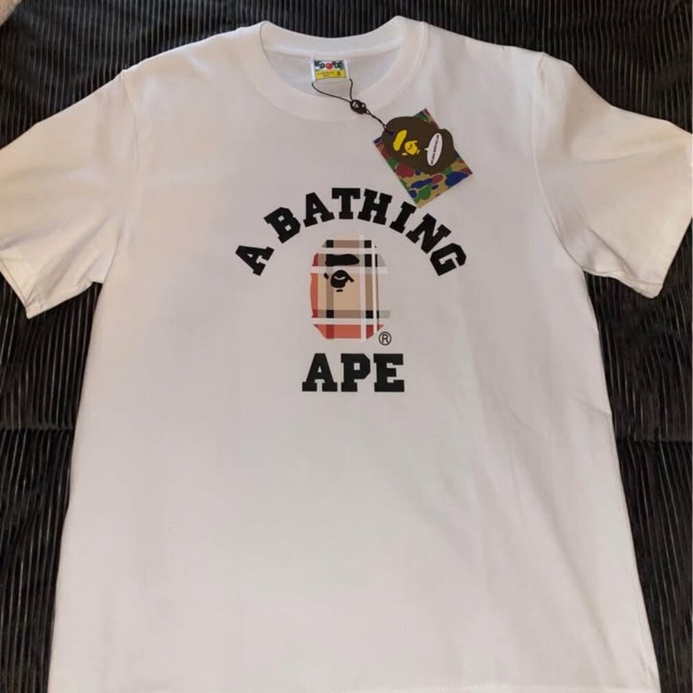 brand new bathing ape white tee